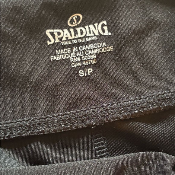 Spalding Black Athletic Pants Yoga Flare S/P - Picture 3 of 5